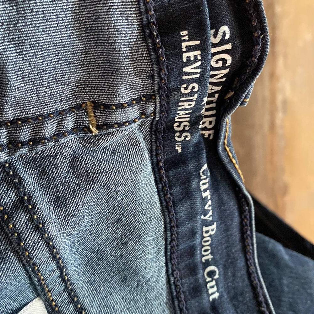 Gently worn blue jeans